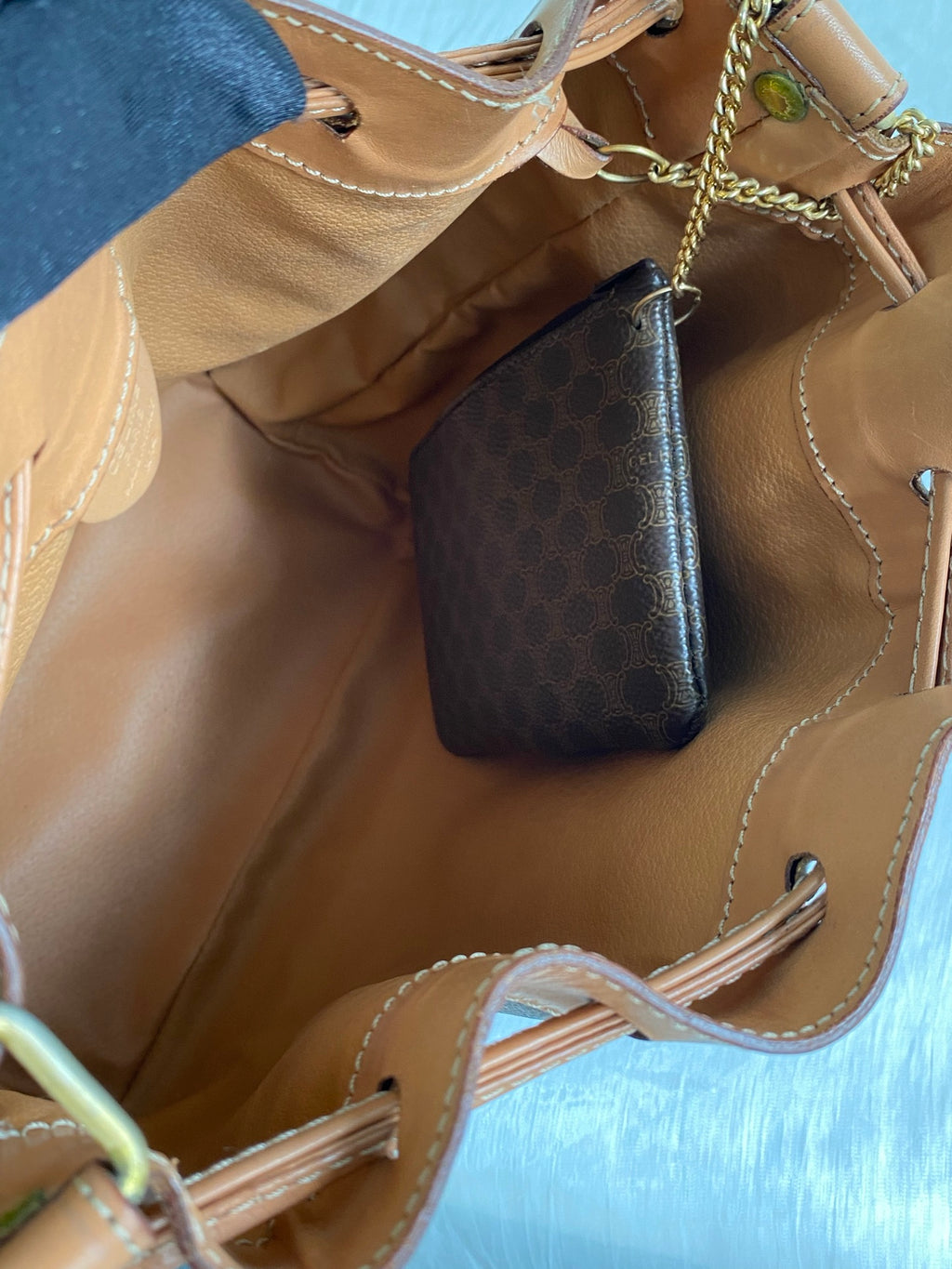 CELINE Macadam Drawstring Bucket Bag