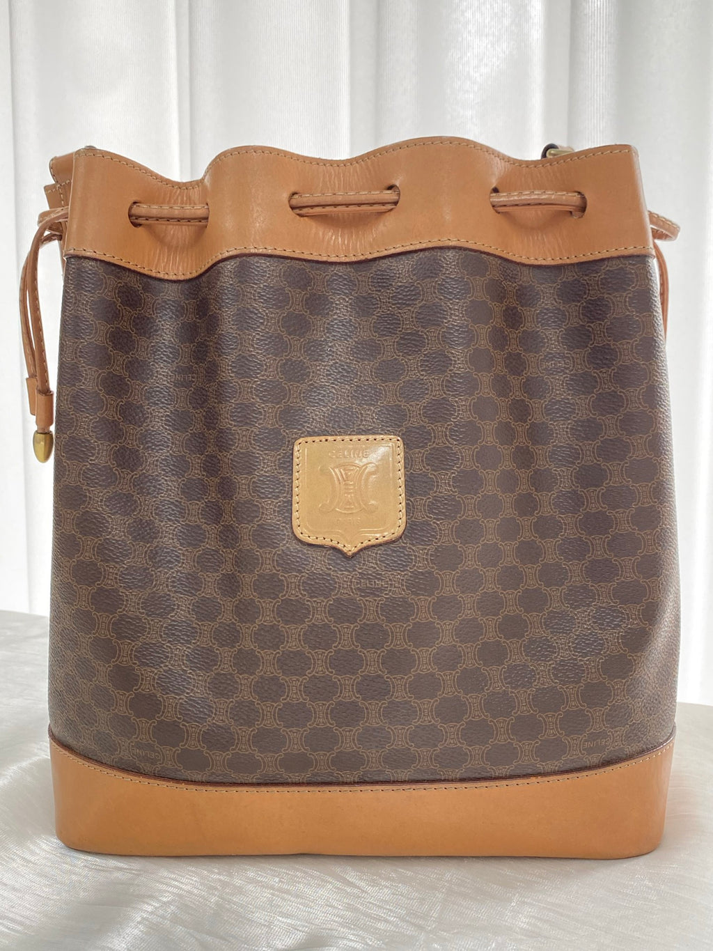 CELINE Macadam Drawstring Bucket Bag