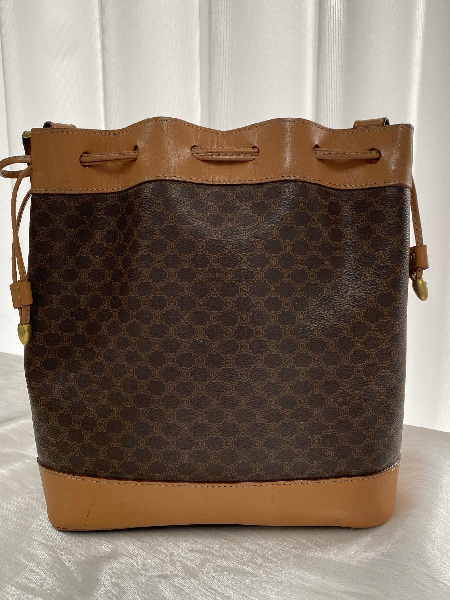 CELINE Macadam Drawstring Bucket Bag