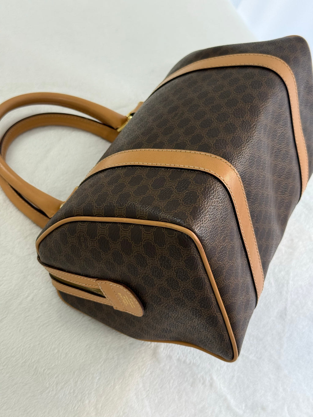 CELINE Macadam Boston Handbag