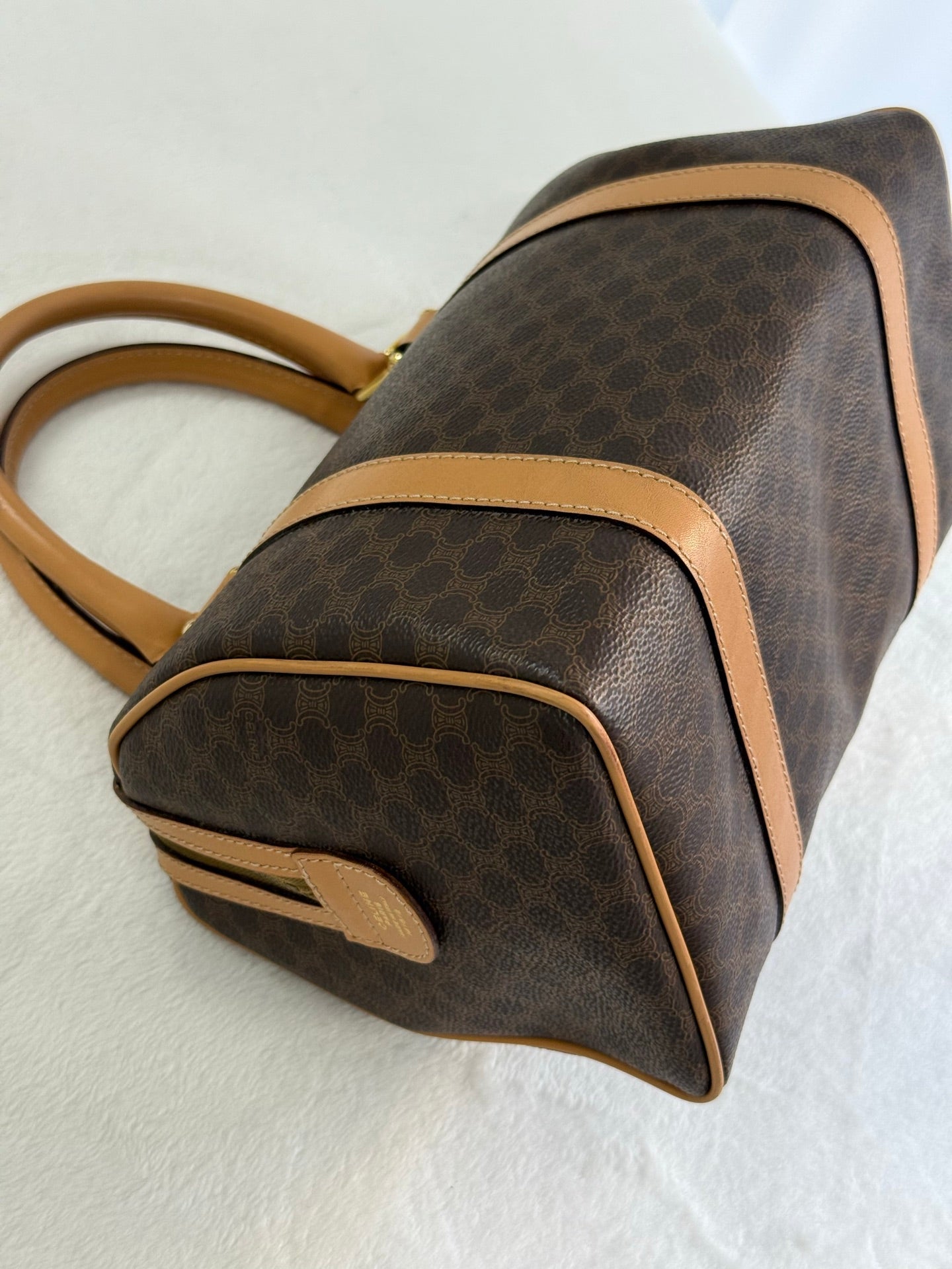 CELINE Macadam Boston Handbag