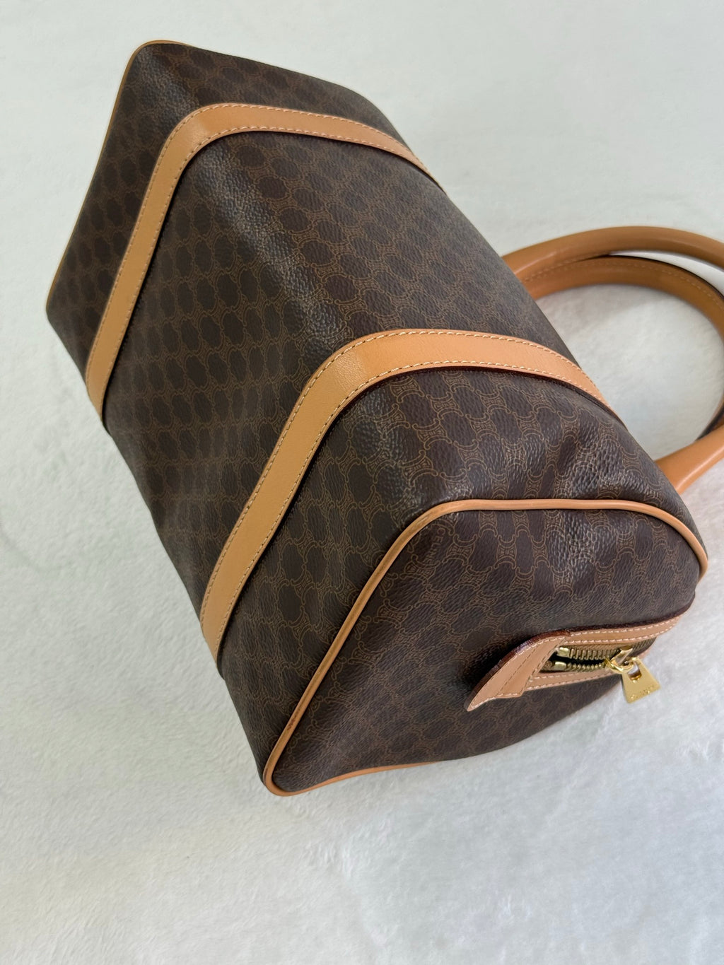 CELINE Macadam Boston Handbag