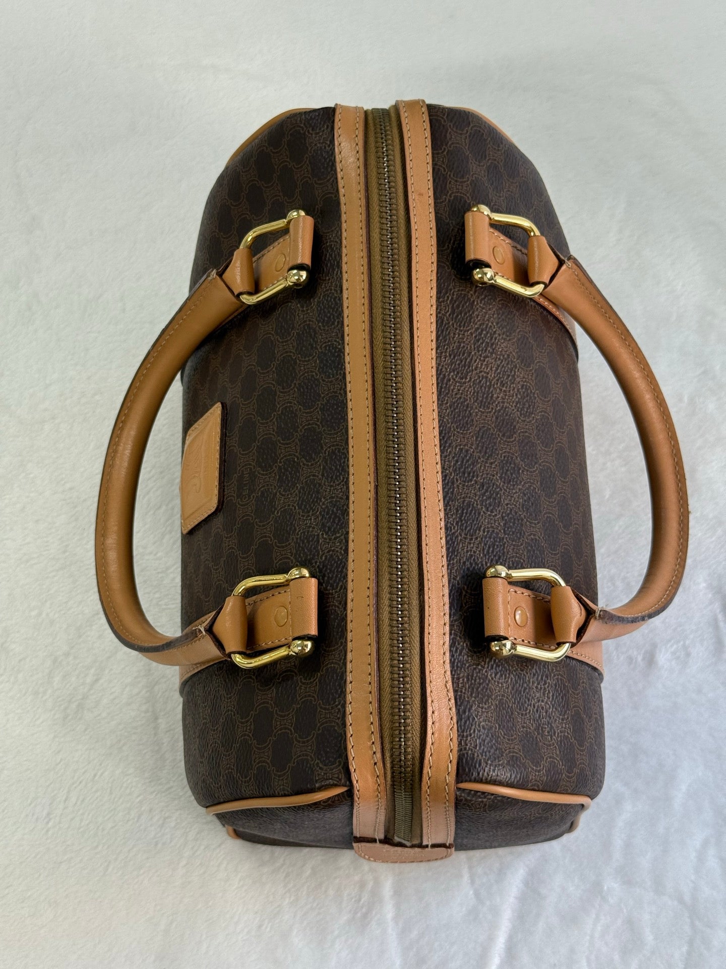 CELINE Macadam Boston Handbag