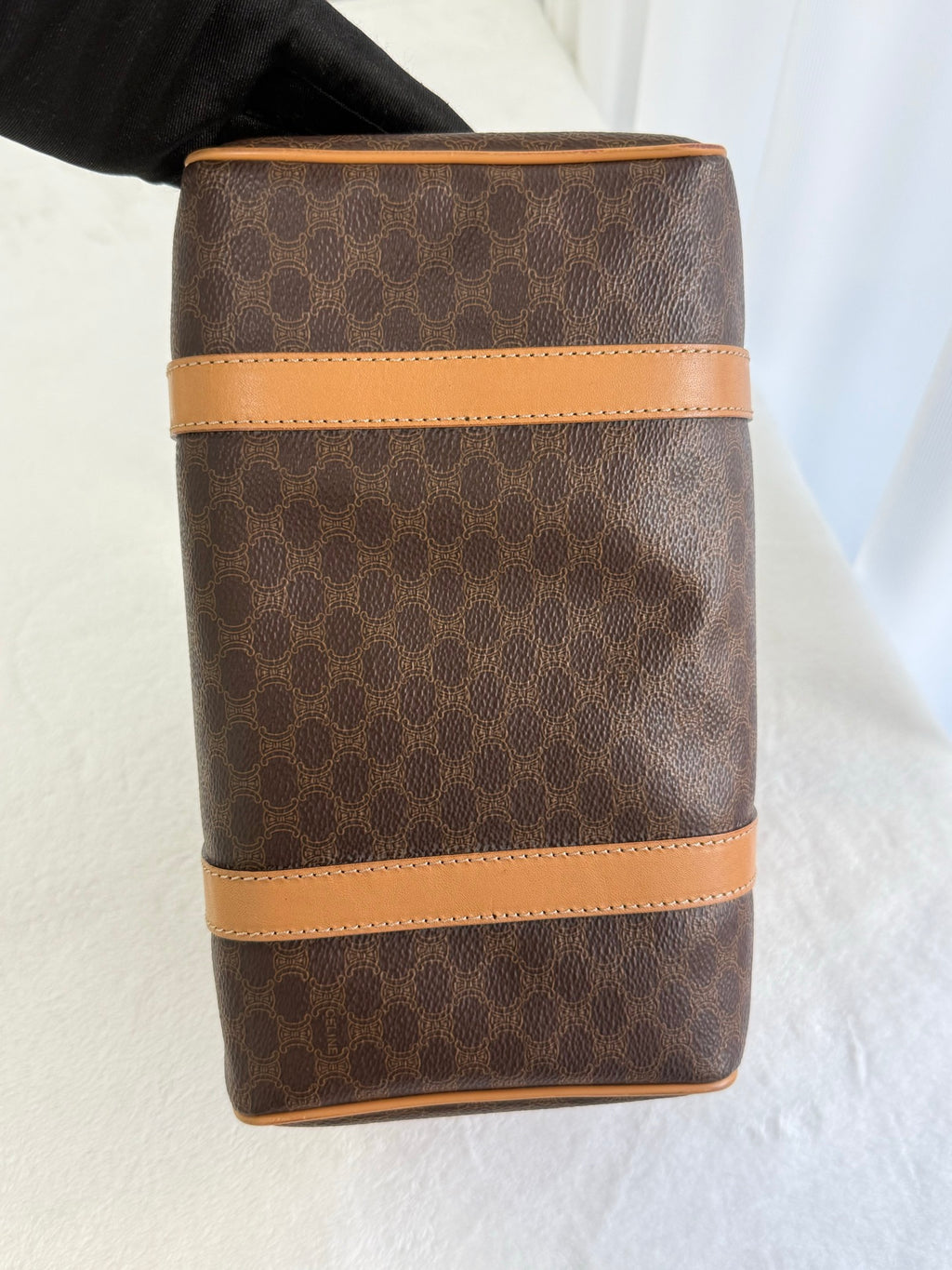 CELINE Macadam Boston Handbag