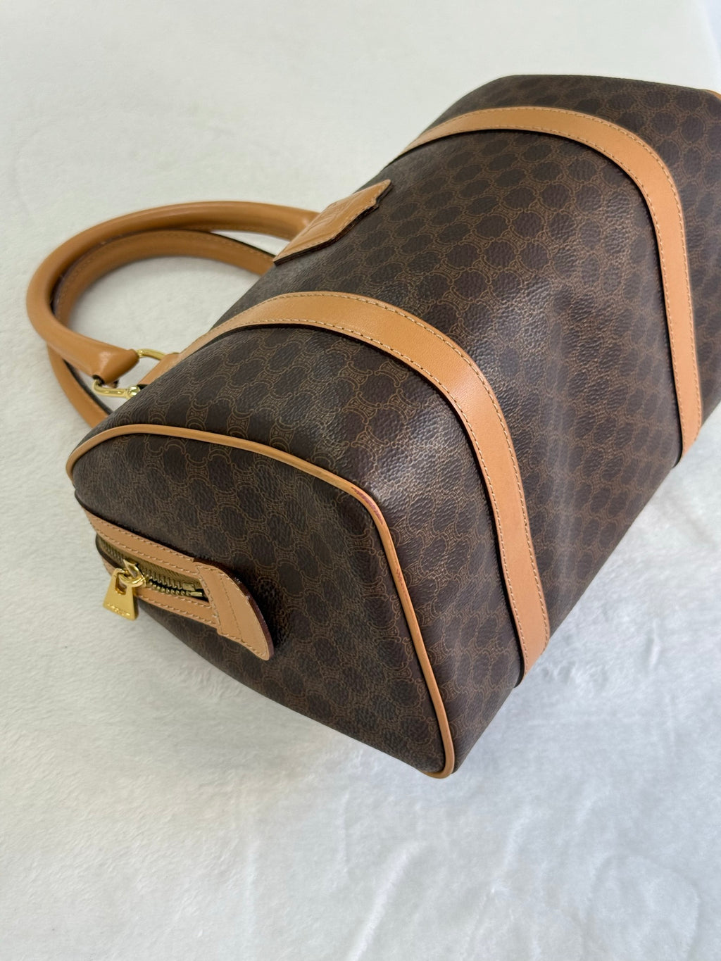 CELINE Macadam Boston Handbag