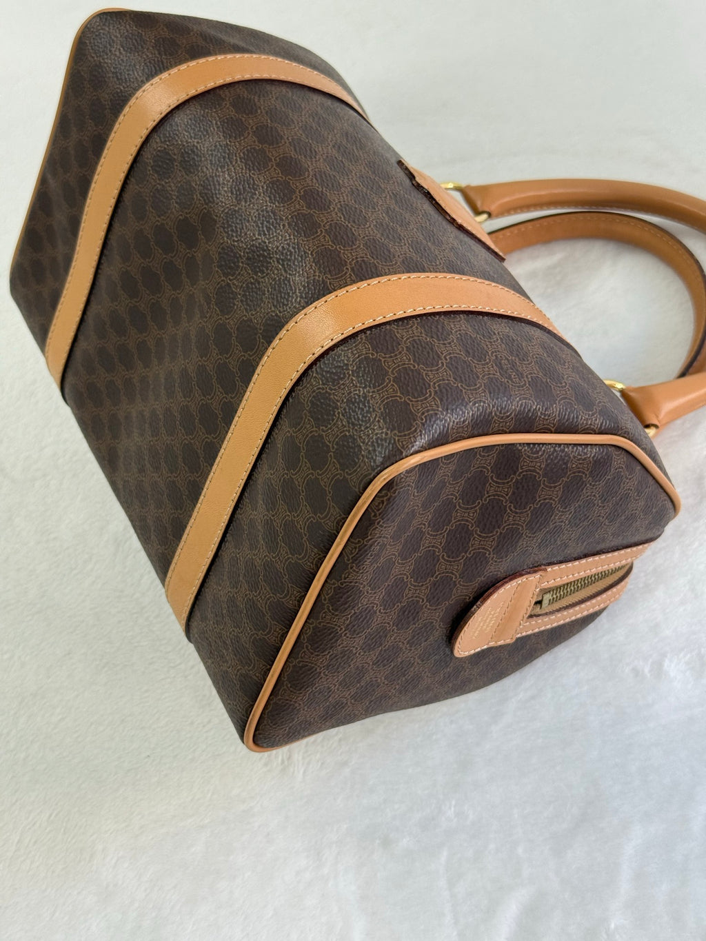 CELINE Macadam Boston Handbag