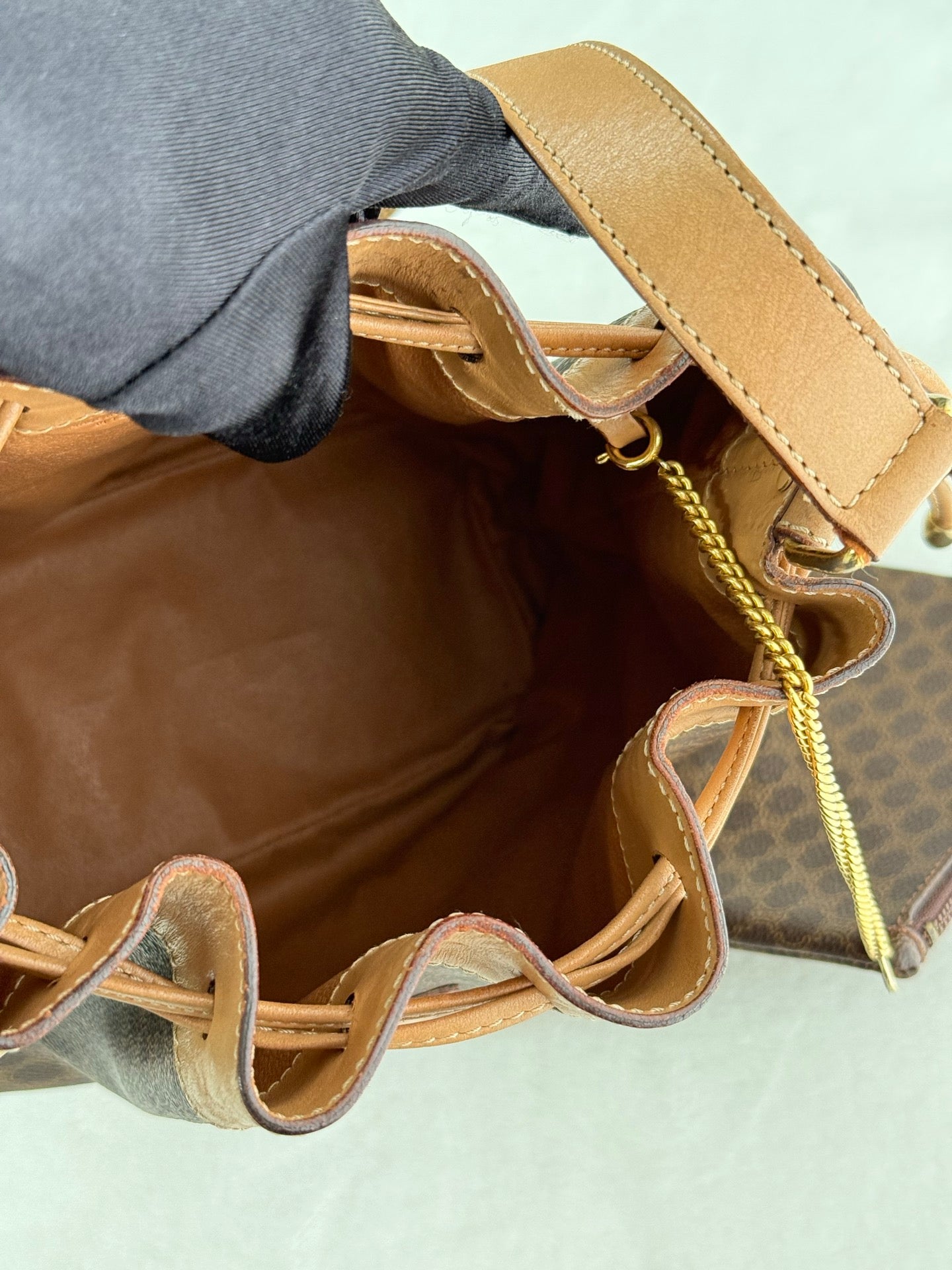 CELINE Macadam Drawstring Bucket Bag
