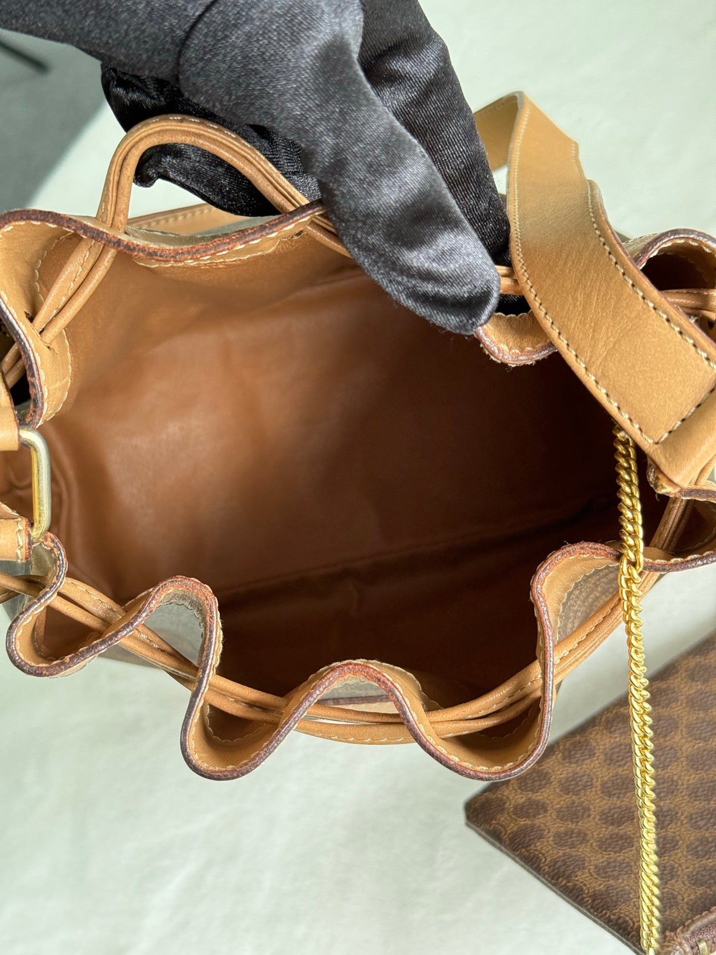 CELINE Macadam Drawstring Bucket Bag