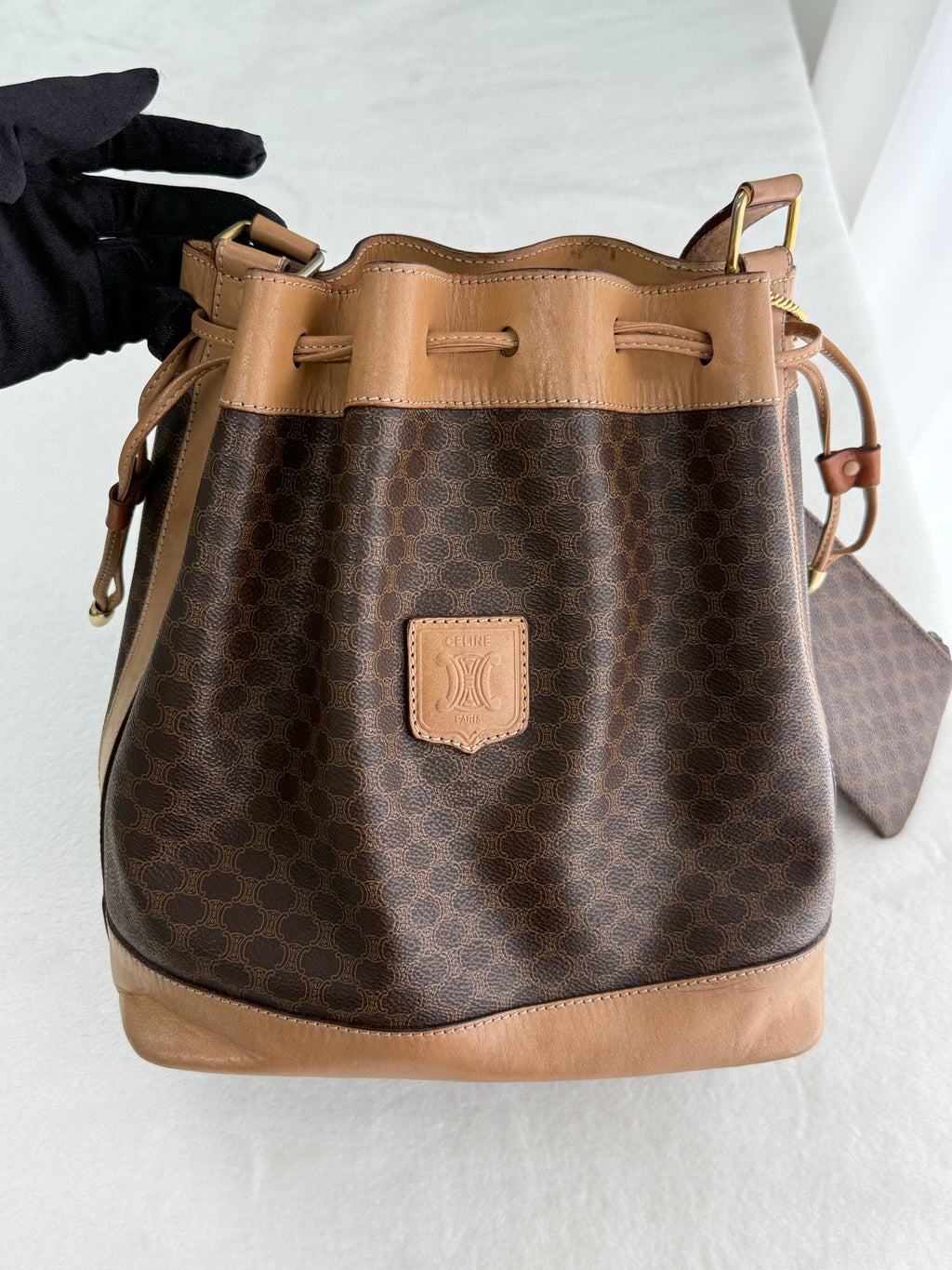 CELINE Macadam Drawstring Bucket Bag