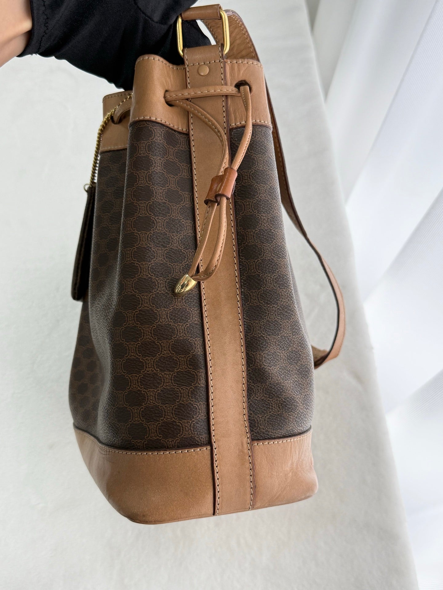 CELINE Macadam Drawstring Bucket Bag