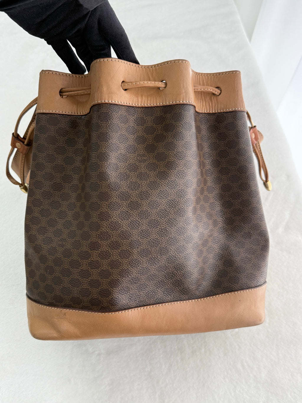 CELINE Macadam Drawstring Bucket Bag
