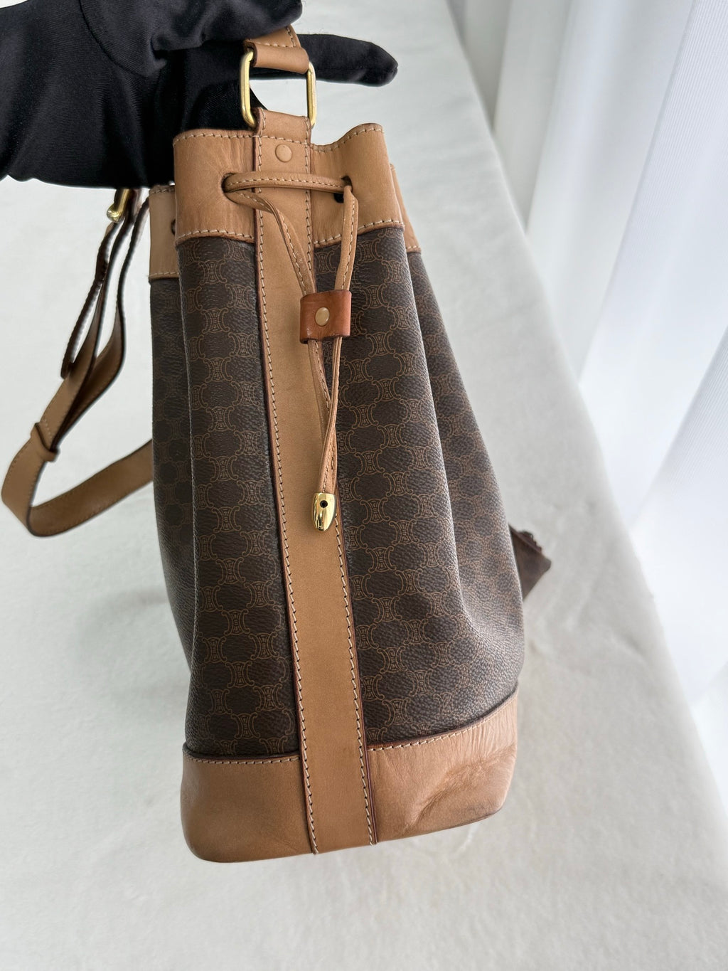 CELINE Macadam Drawstring Bucket Bag