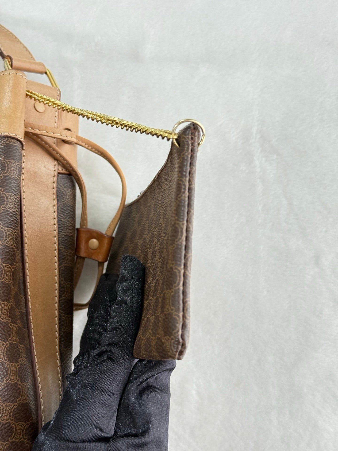 CELINE Macadam Drawstring Bucket Bag