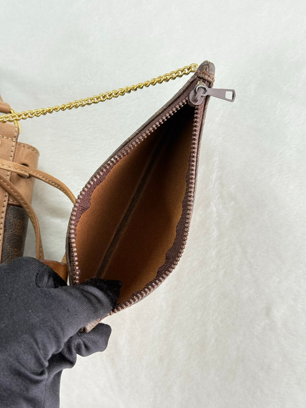 CELINE Macadam Drawstring Bucket Bag