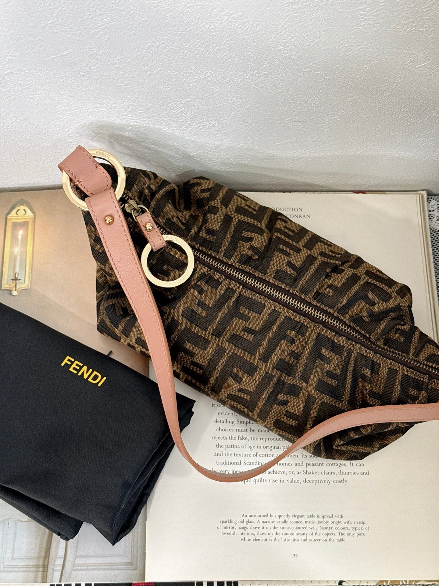 FENDI Zucca Shoulder Bag
