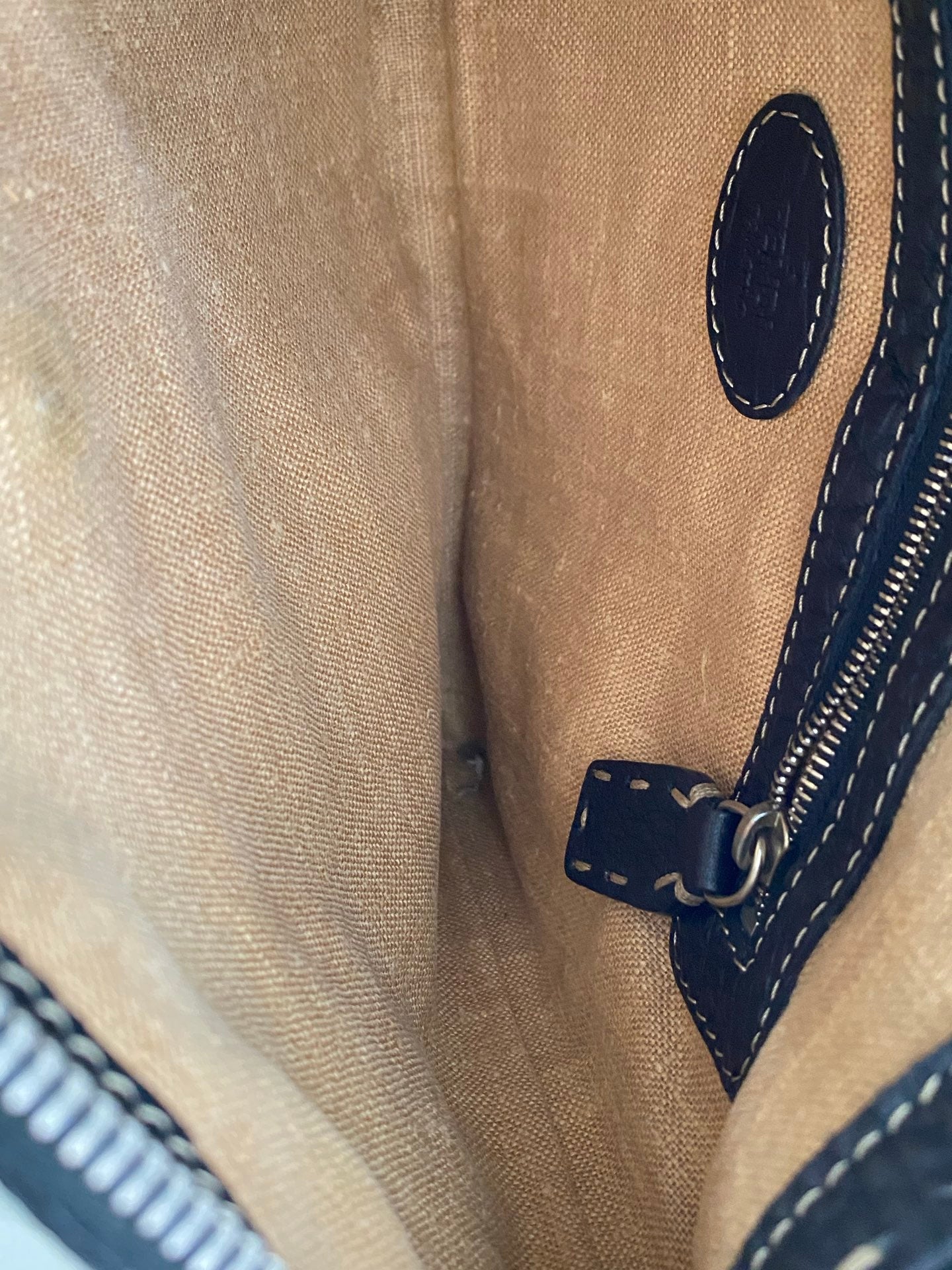 FENDI Cavier Canvas strap Shoulder Bag