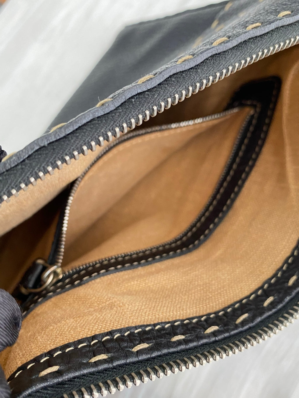 FENDI Cavier Canvas strap Shoulder Bag