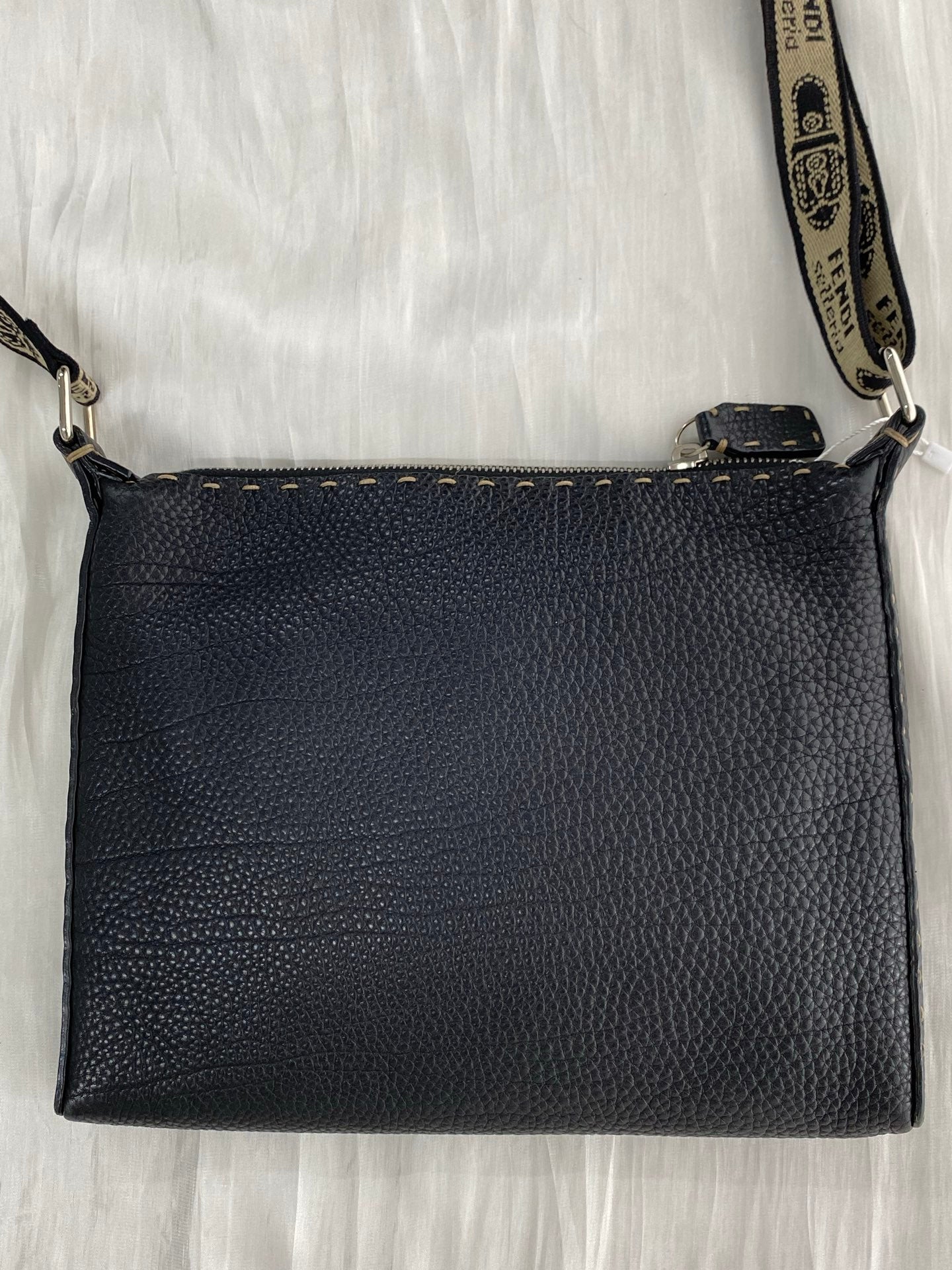 FENDI Cavier Canvas strap Shoulder Bag