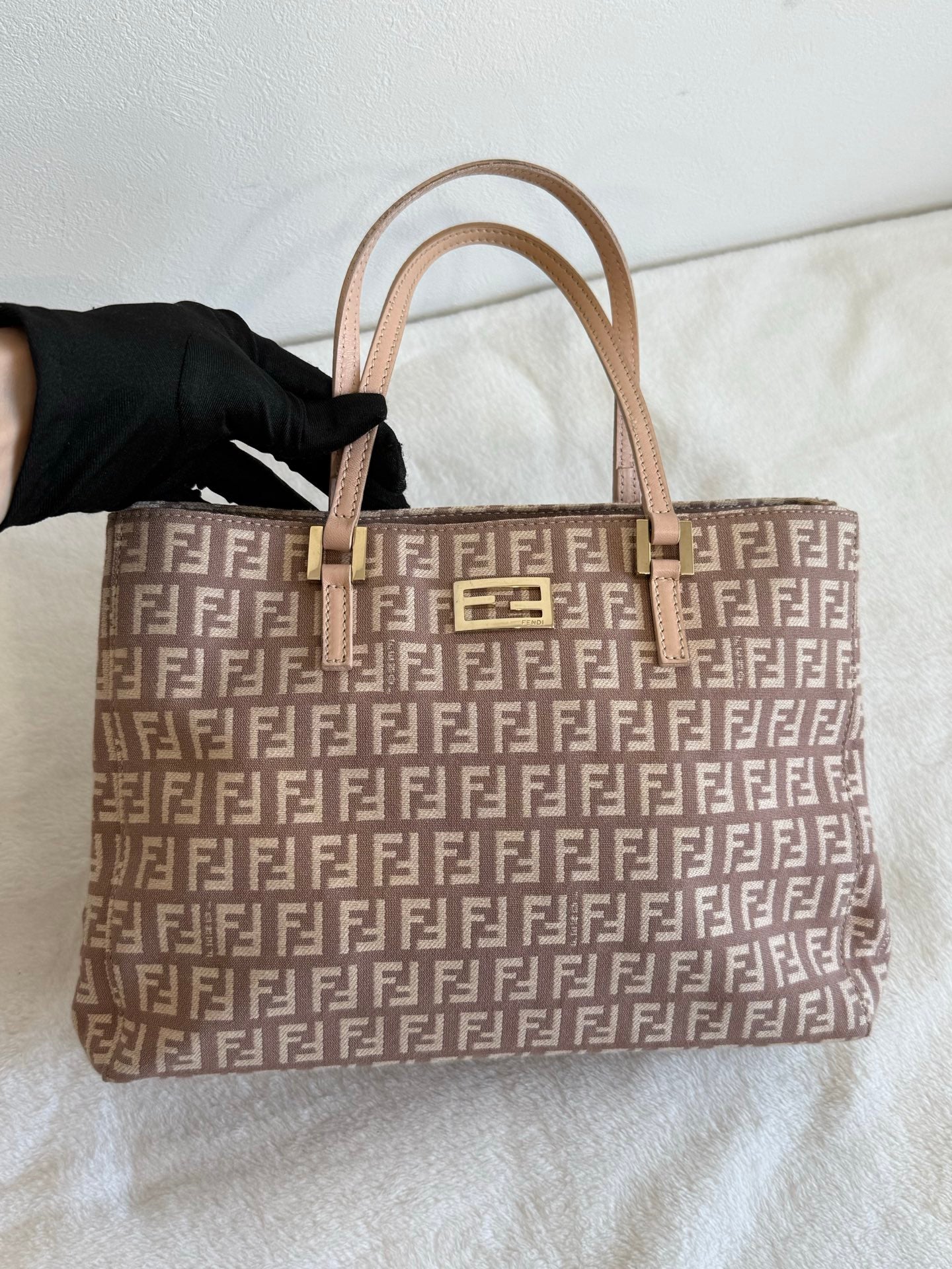FENDI Zucchino Pink Handbag