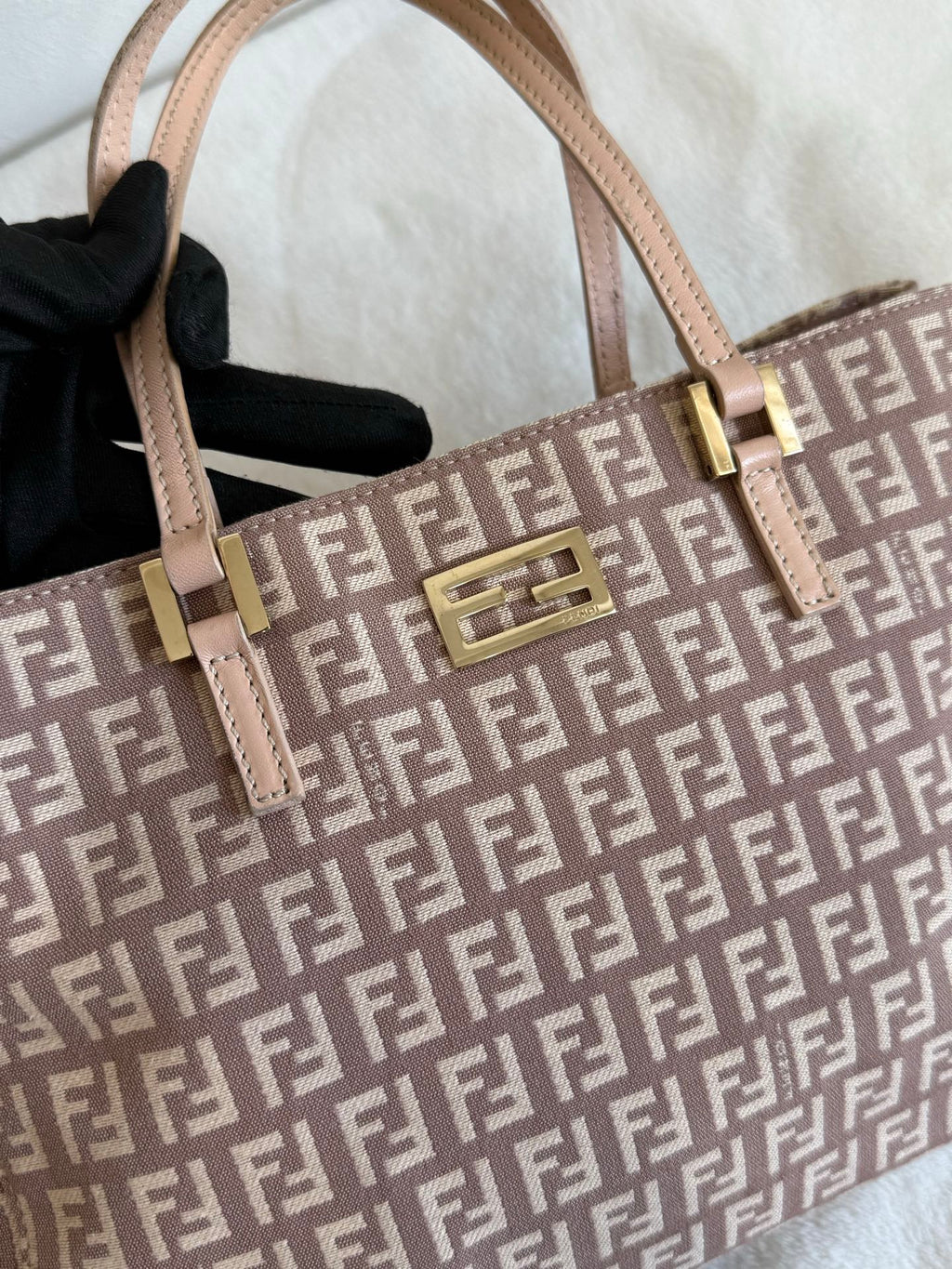 FENDI Zucchino Pink Handbag