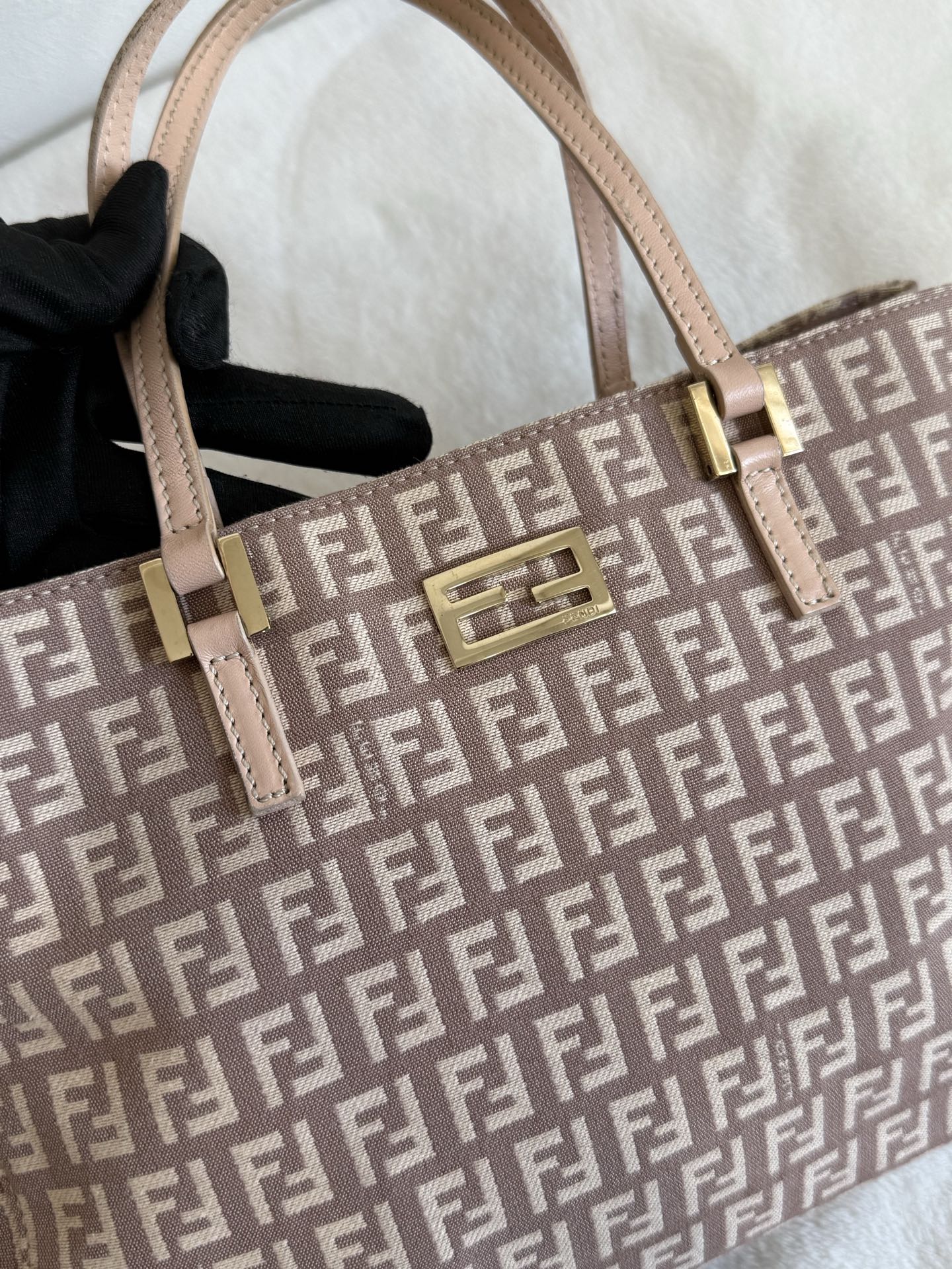 FENDI Zucchino Pink Handbag
