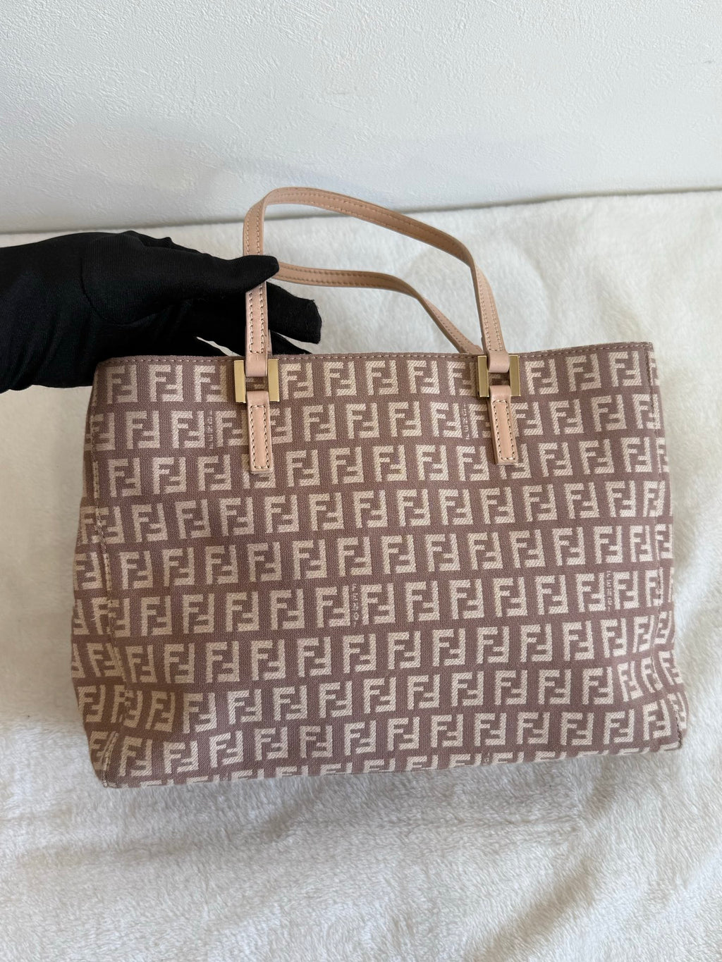 FENDI Zucchino Pink Handbag