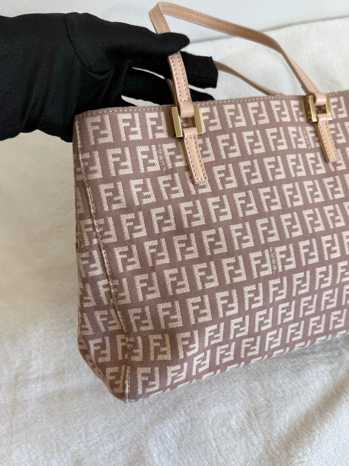 FENDI Zucchino Pink Handbag