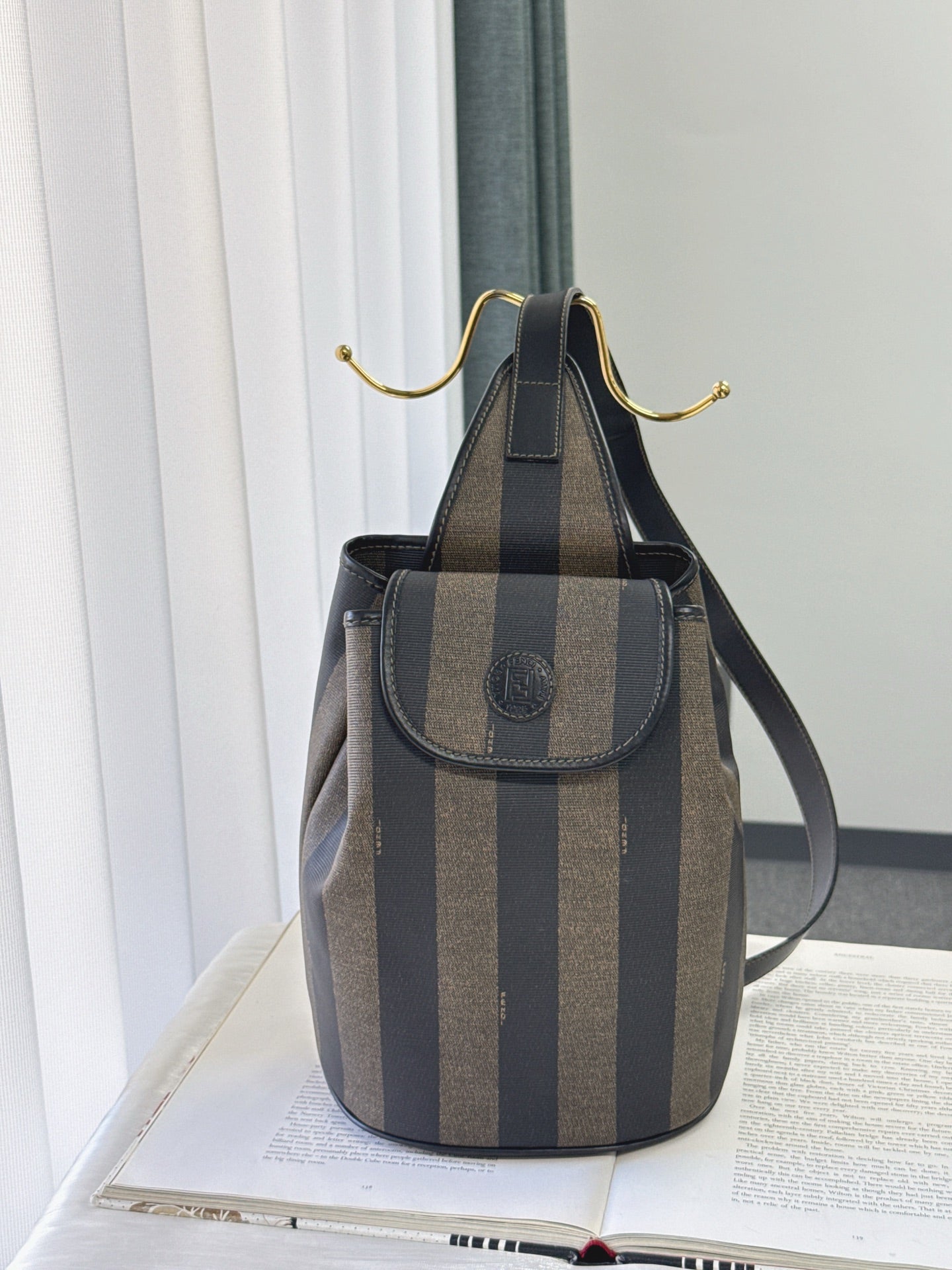 FENDI Pequin Crossbody Bag