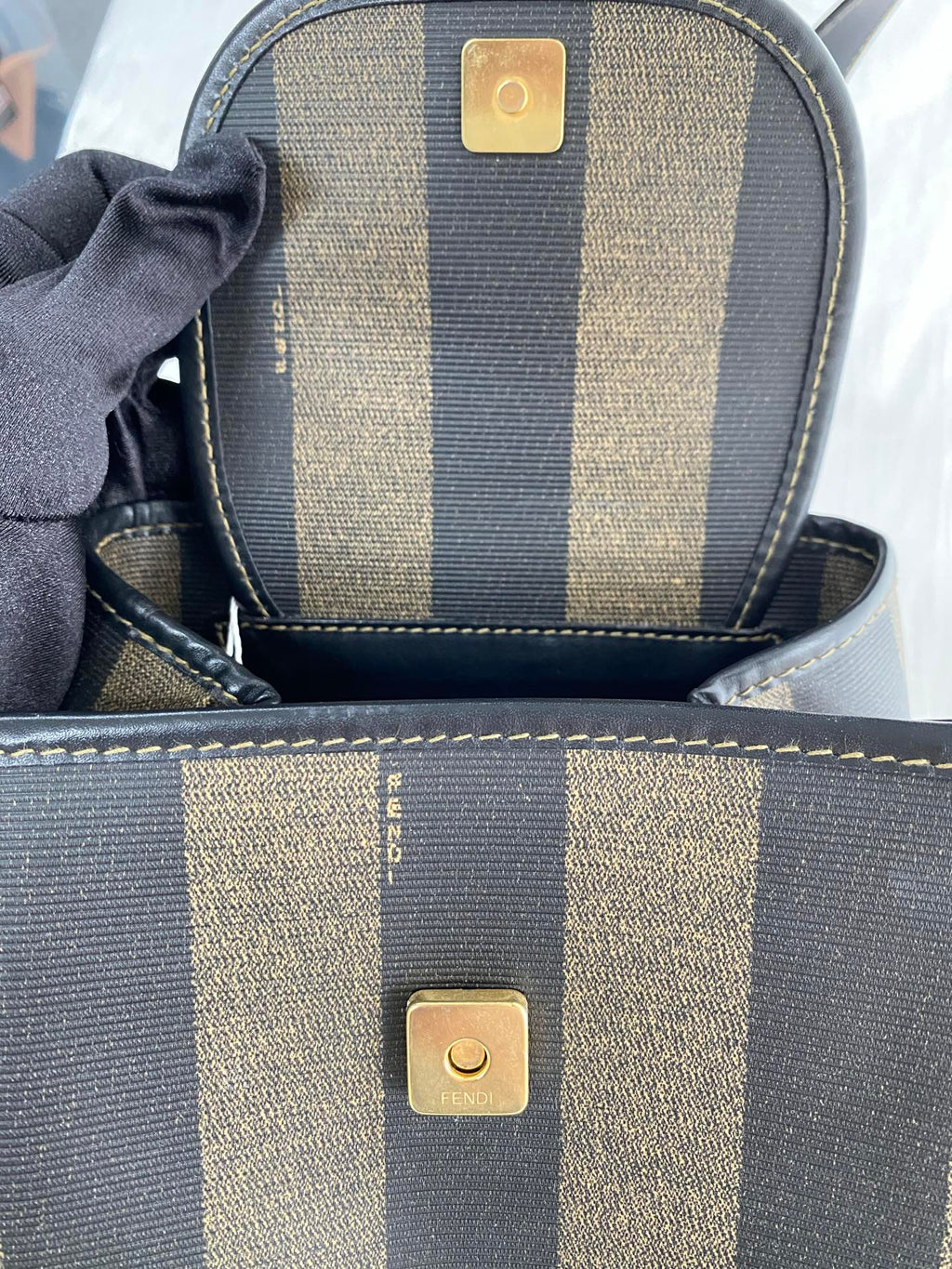 FENDI Pequin Crossbody Bag