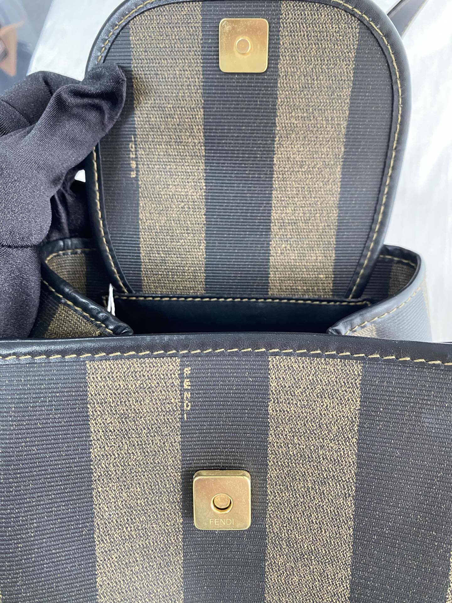 FENDI Pequin Crossbody Bag