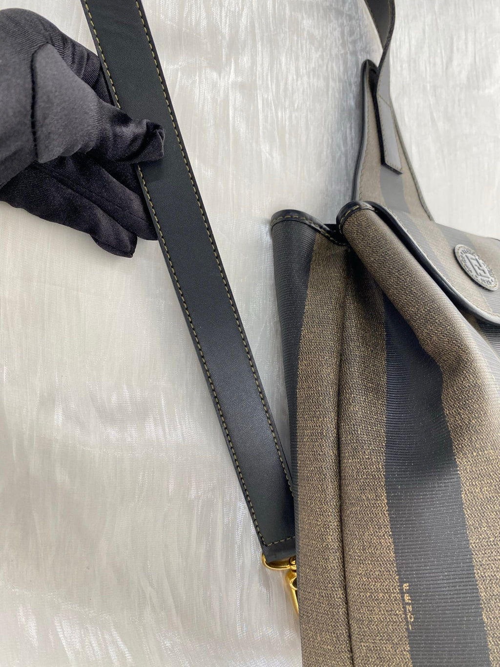 FENDI Pequin Crossbody Bag