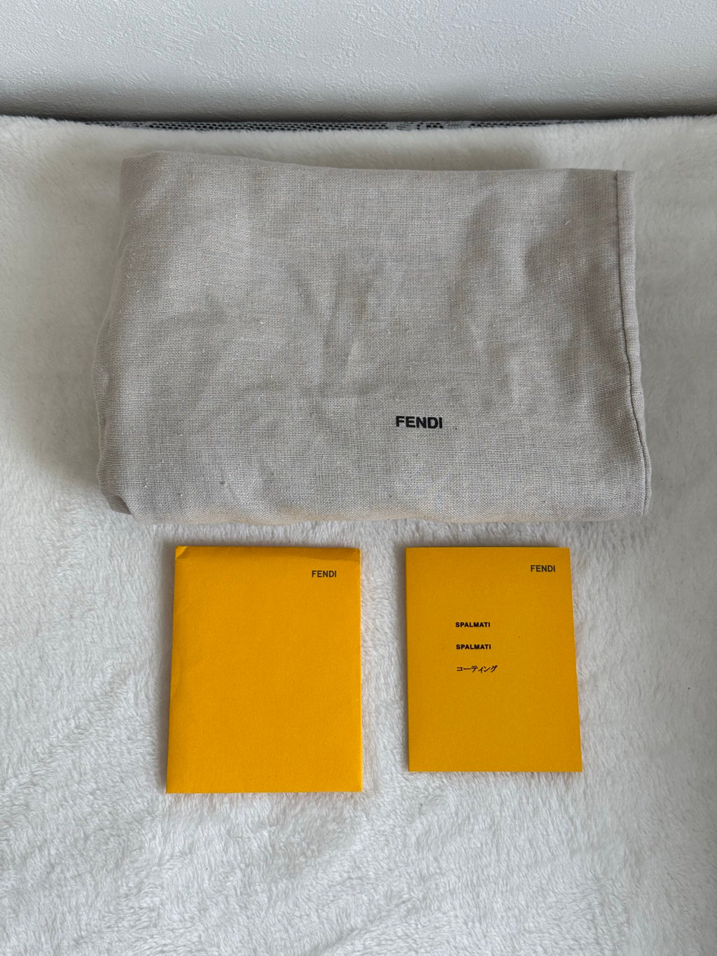 FENDI Zucchino Boston Handbag