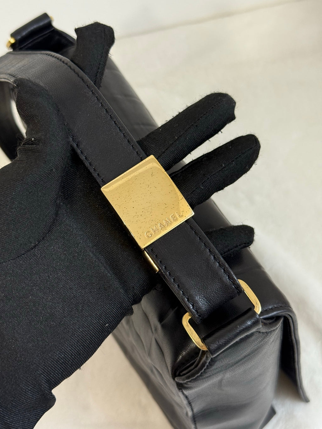CHANEL Travel Line Double-C Lambskin Shoulderbag
