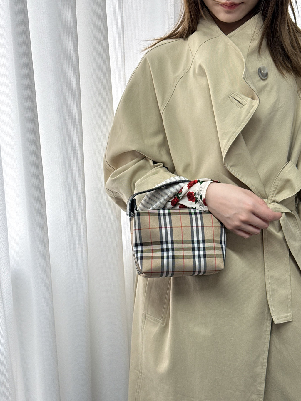 BURBERRY Check pattern Mini Handbag