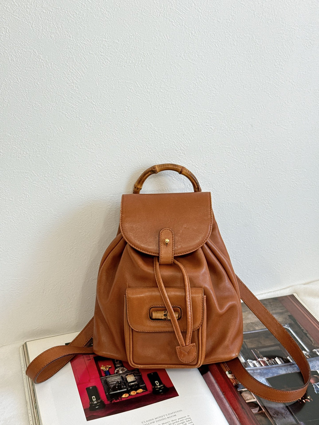 GUCCI Bamboo-handle Backpack