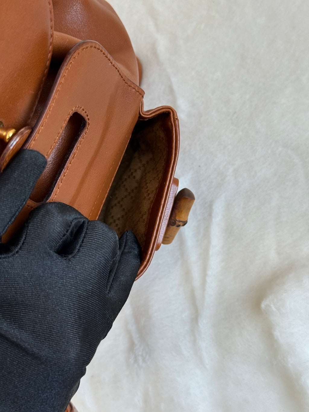 GUCCI Bamboo-handle Backpack