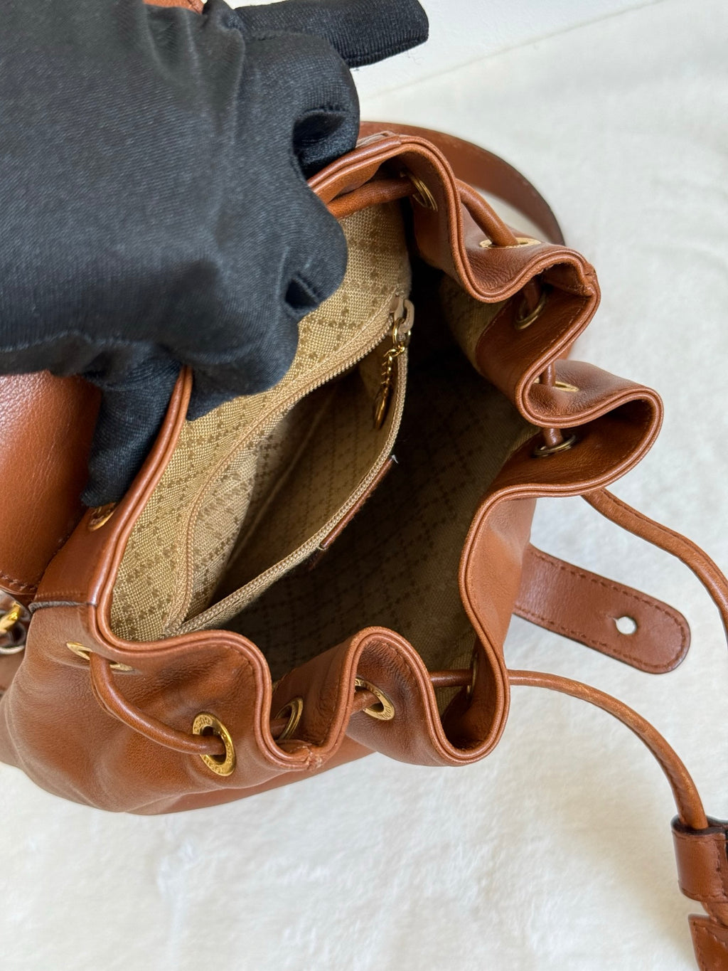 GUCCI Bamboo-handle Backpack