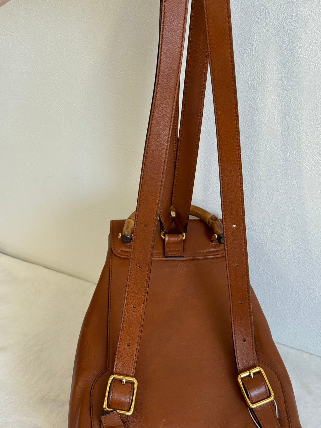 GUCCI Bamboo-handle Backpack