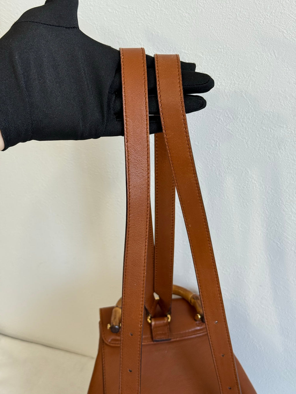 GUCCI Bamboo-handle Backpack