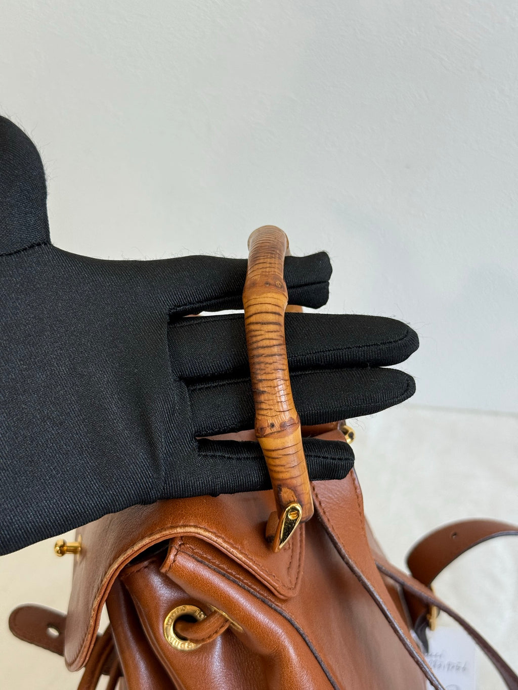 GUCCI Bamboo-handle Backpack