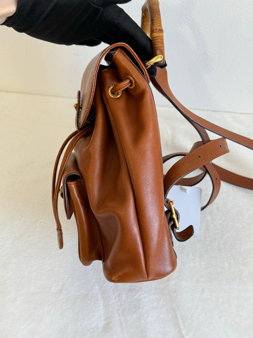 GUCCI Bamboo-handle Backpack