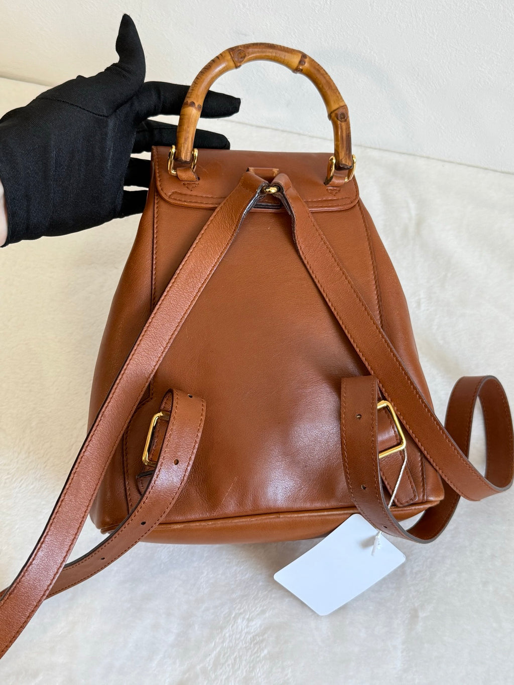 GUCCI Bamboo-handle Backpack