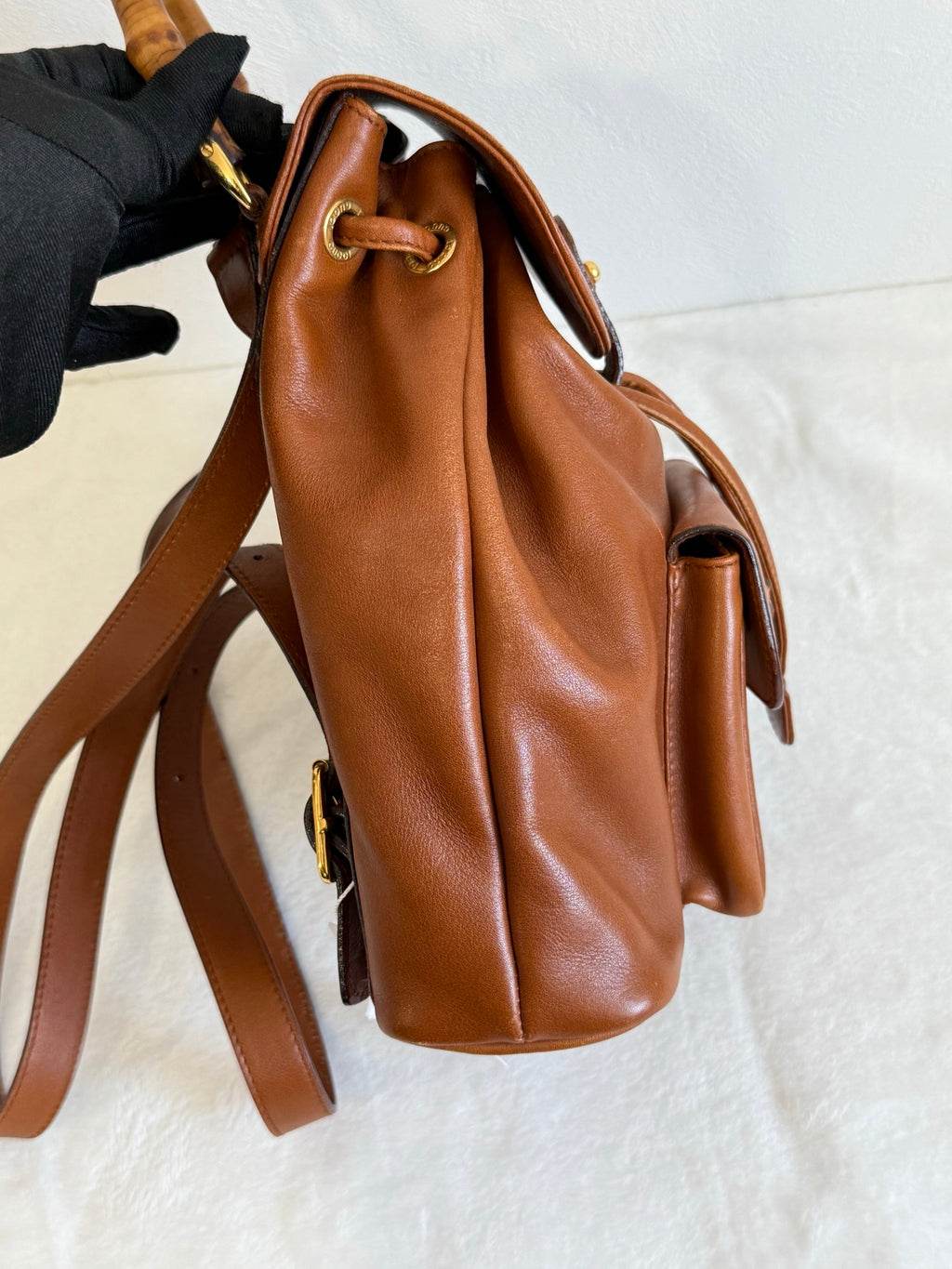 GUCCI Bamboo-handle Backpack