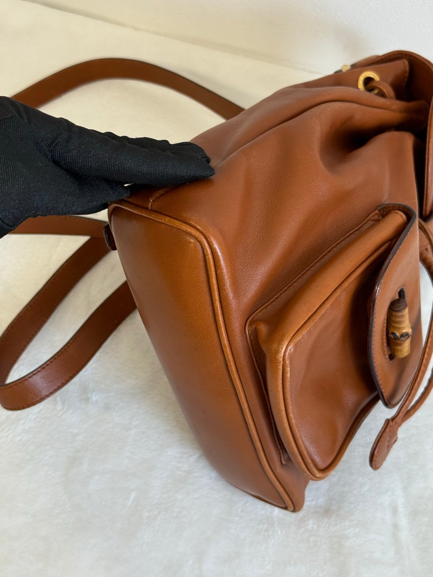 GUCCI Bamboo-handle Backpack