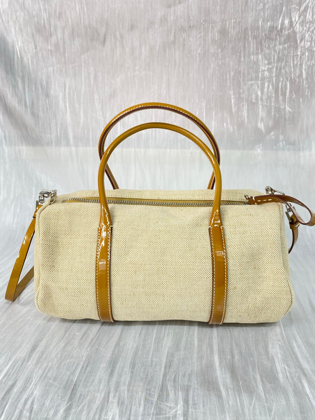 PRADA Canvas Boston Shoulderbag