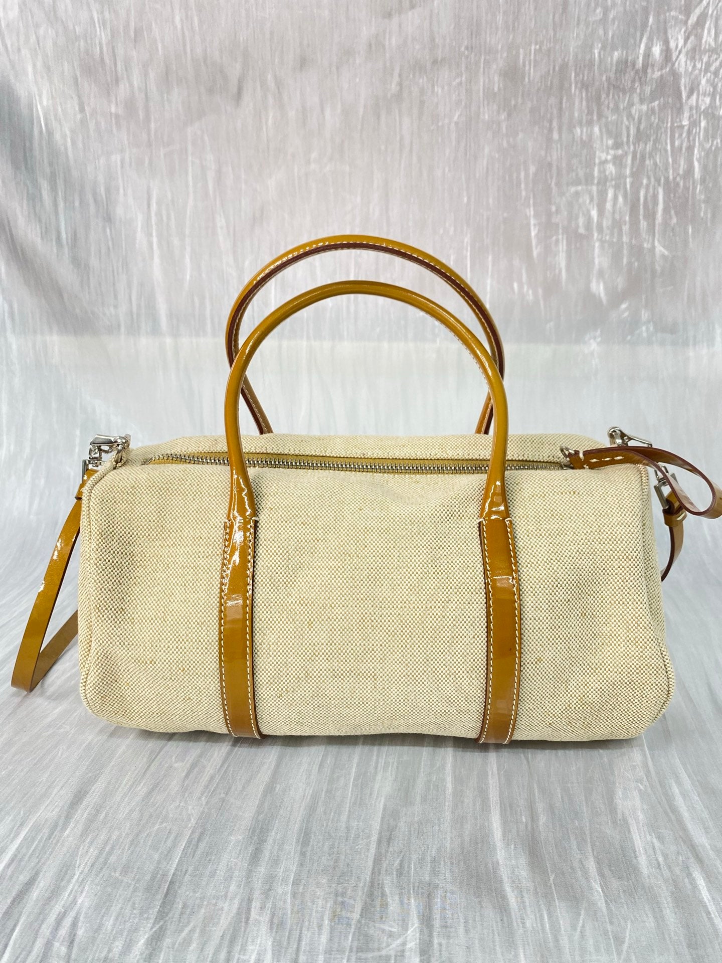 PRADA Canvas Boston Shoulderbag