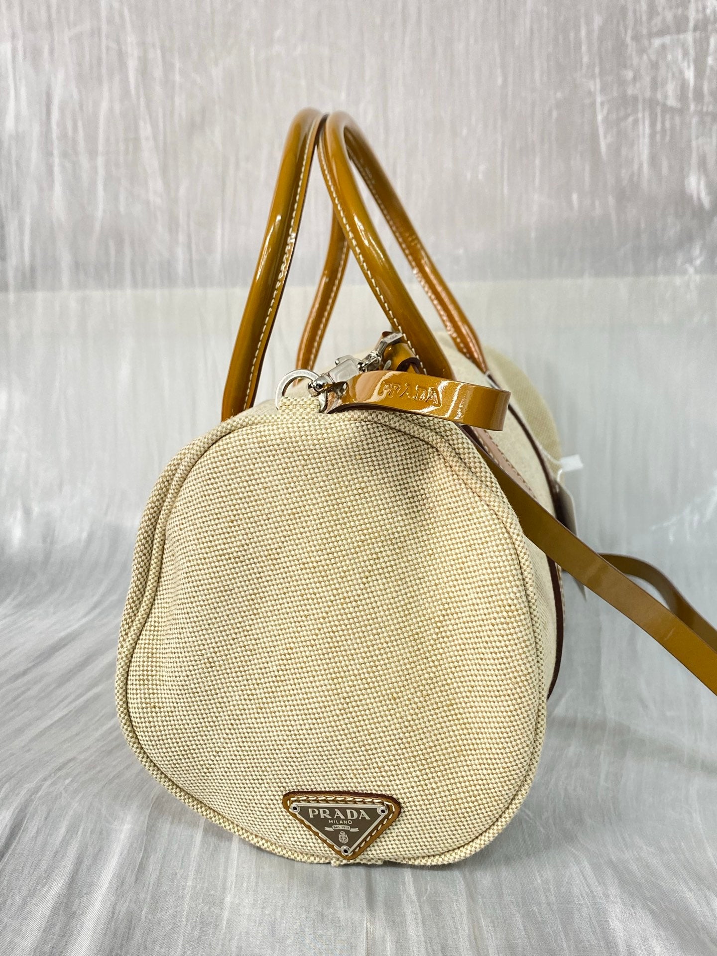 PRADA Canvas Boston Shoulderbag
