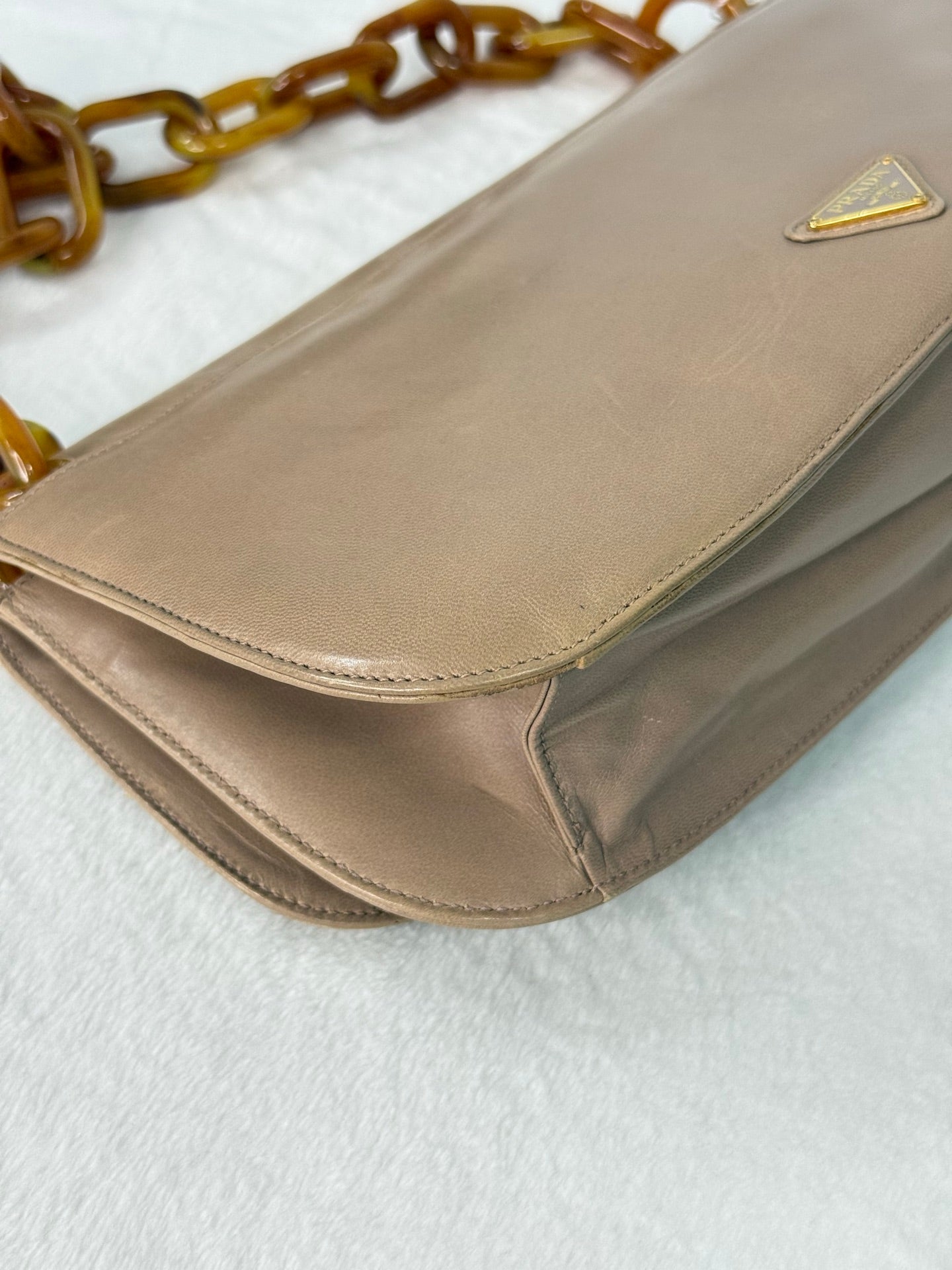 PRADA Tortoiseshell resin strap Shoulderbag