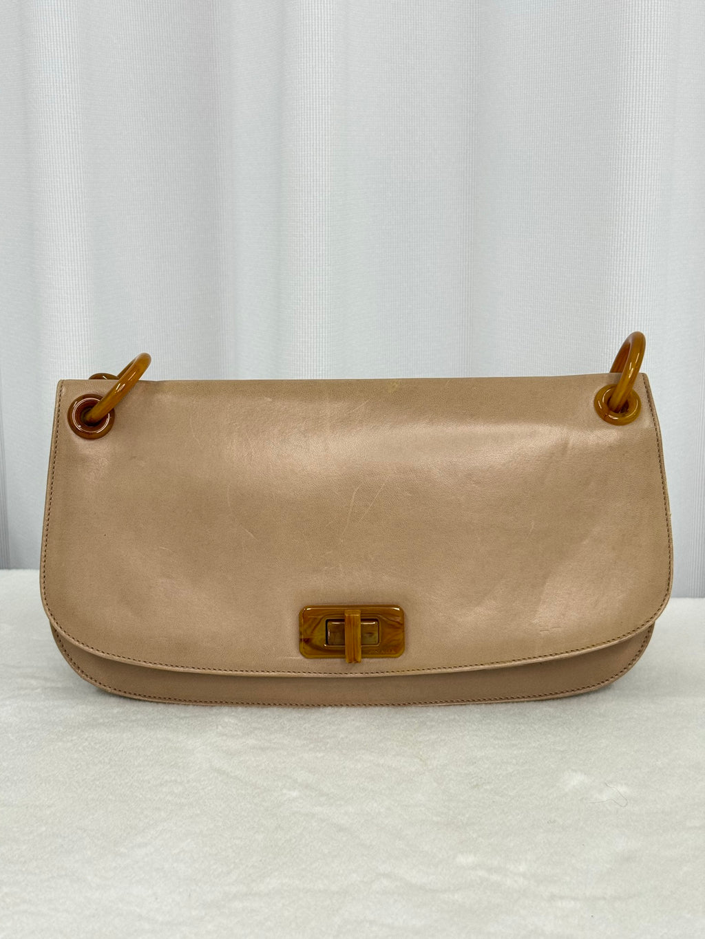 PRADA Tortoiseshell resin strap Shoulderbag