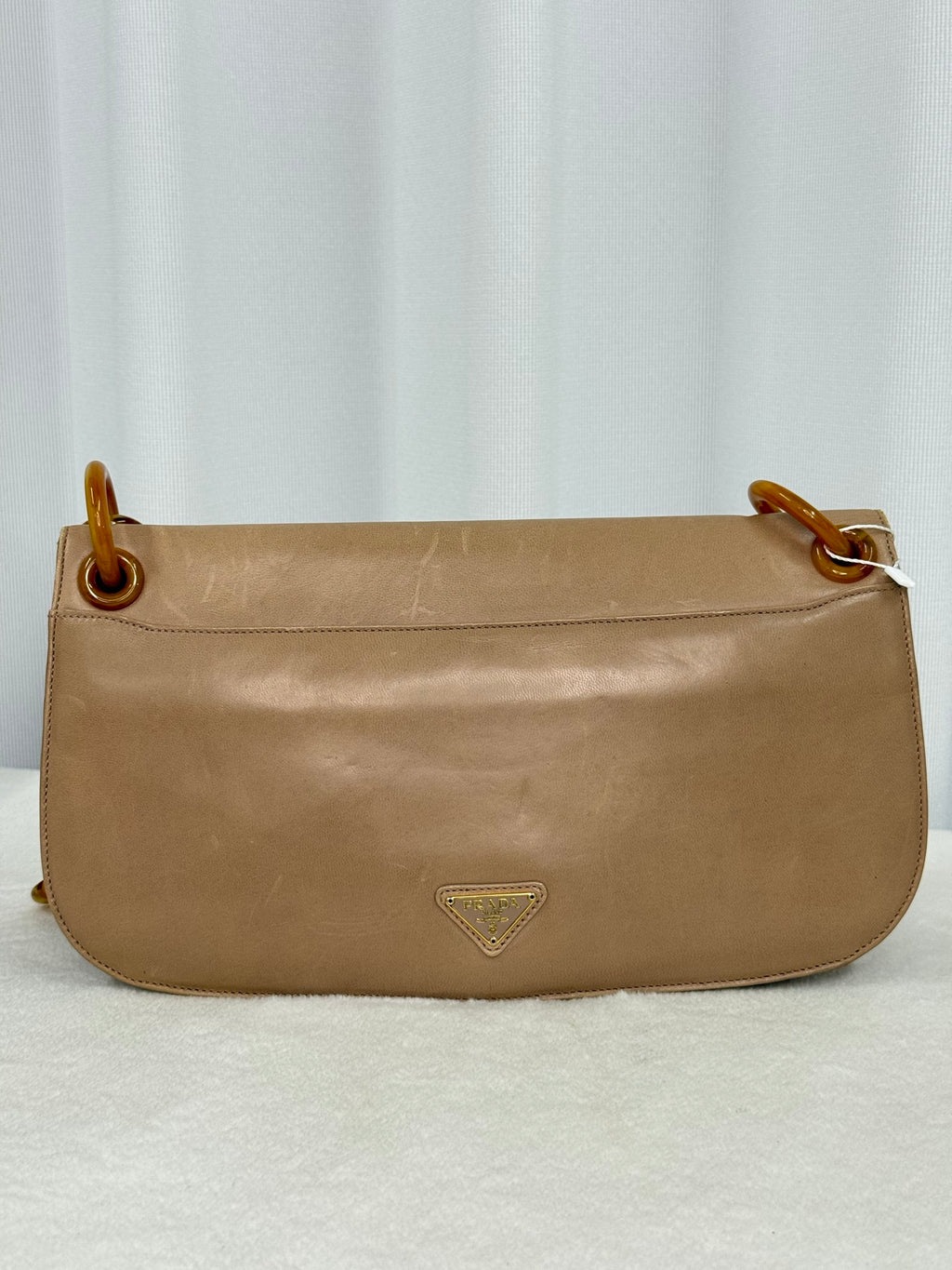 PRADA Tortoiseshell resin strap Shoulderbag